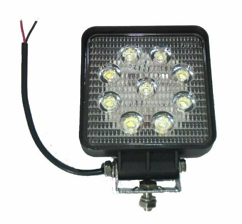 FARO TRABAJO LED 27W CUADRADO 10-80V