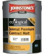 Johnstone's Jonmat Premium Contract Matt -Brilliant White & Magnolia - 10l