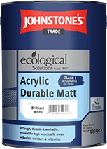 2.5LTR - JOHNSTONES TRADE ACRYLIC MATT EMULSION BRILLIANT WHITE