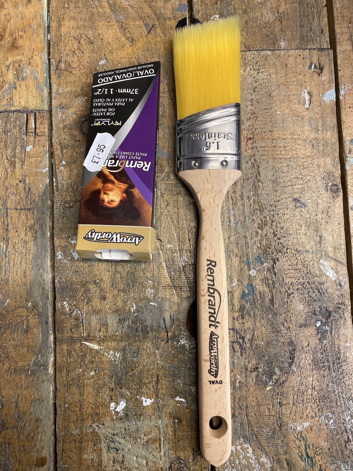 1.5” Rembrandt Angled brush