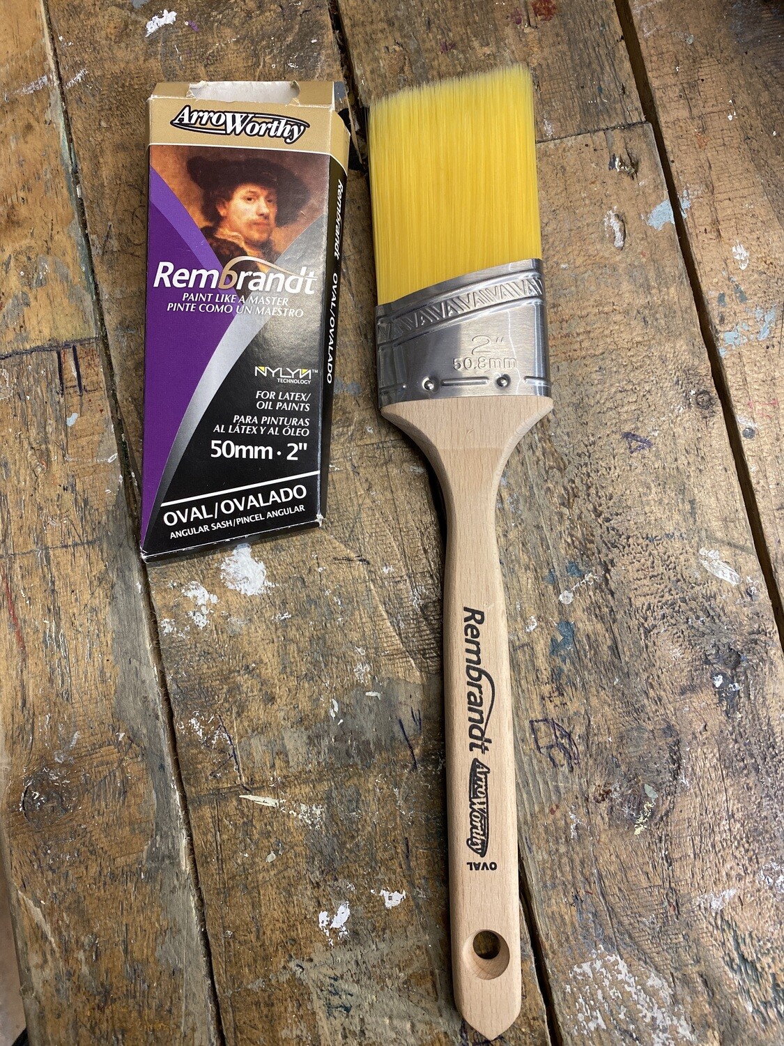 2” Remdrandt angled brush