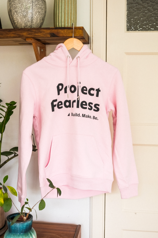 FEARLESS HOODIE, PINK