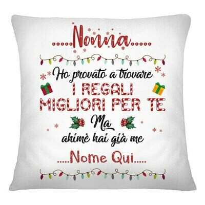 cuscino natale nonna