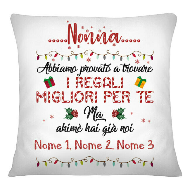 cuscino natale alla nonna