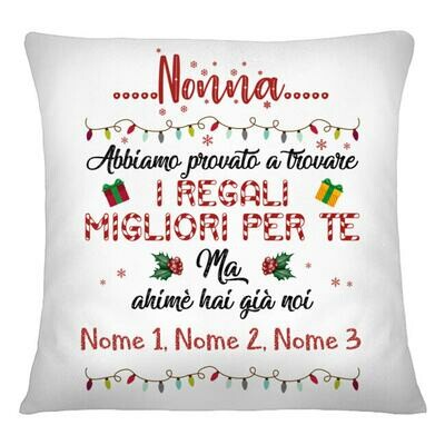 cuscino natale alla nonna