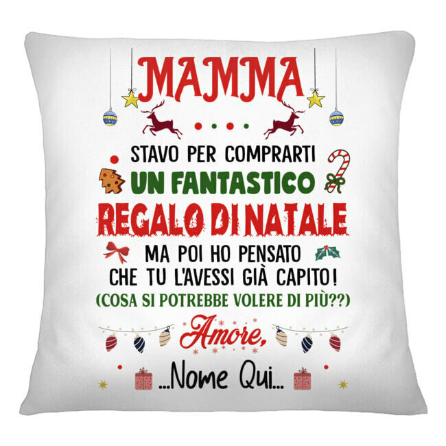 cuscino natale a mamma