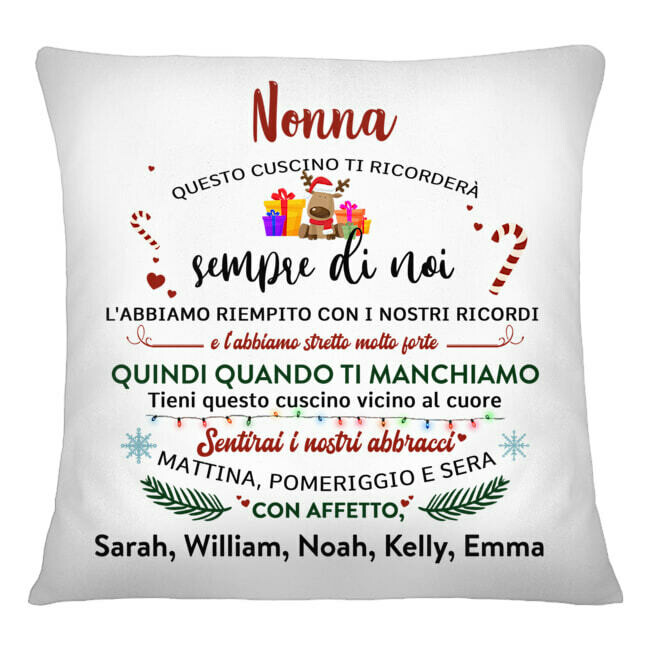 cuscino nataleper la  nonna
