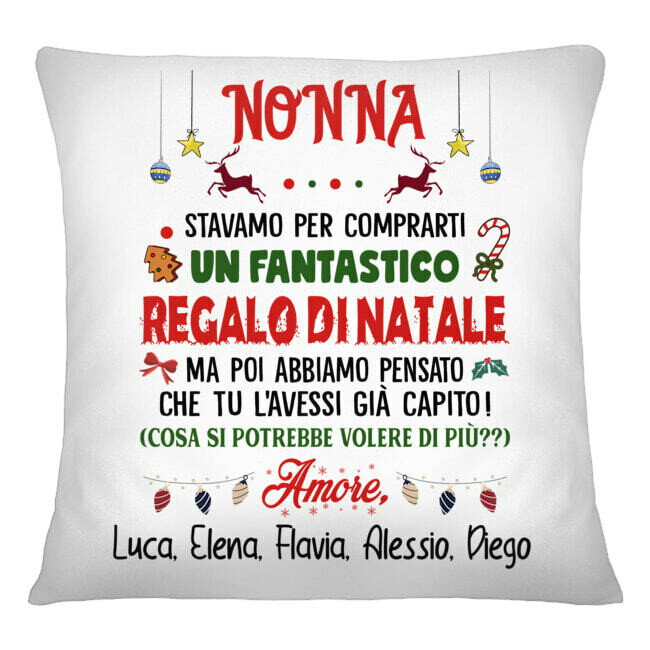 cuscino natale per la  nonna