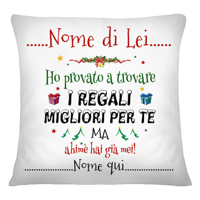 cuscino natale alla fidanzata