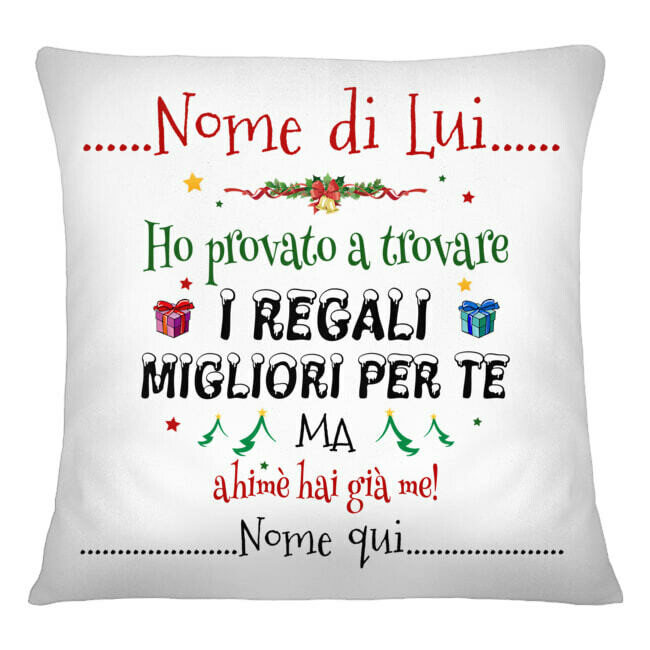 cuscino natale per lui