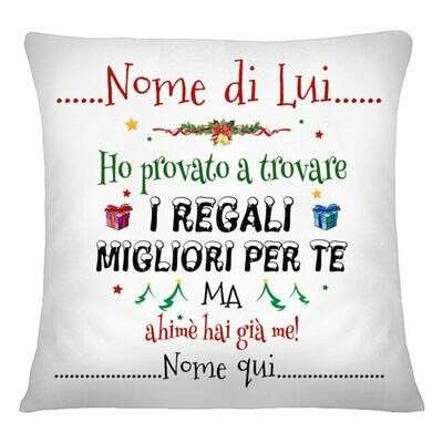 cuscino natale per lui