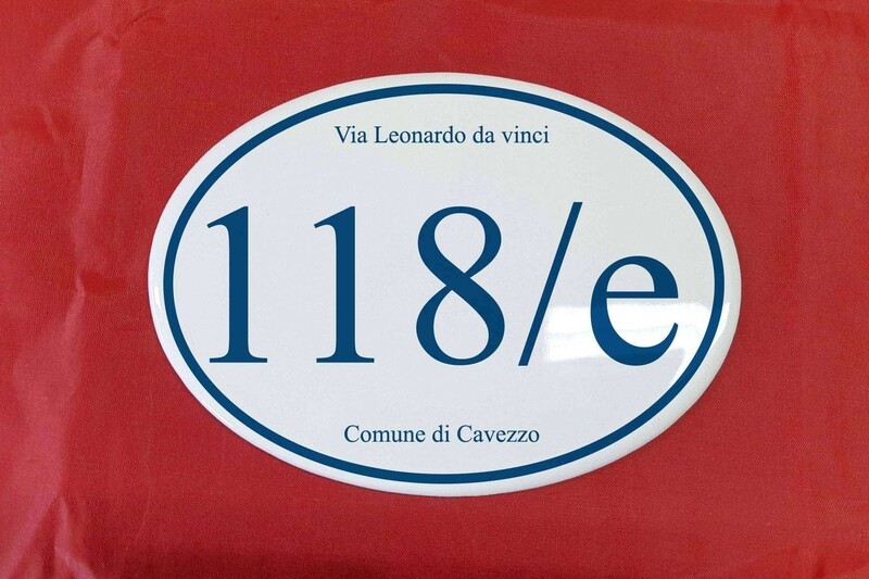 Numero civico ovale 12*9 alta qualità