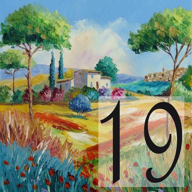 🏘️NUMERO CIVICO IN CERAMICA 15X15 cm.
grafica lavanda  unico al mondo idea regalo Made in Italy 🇮🇹