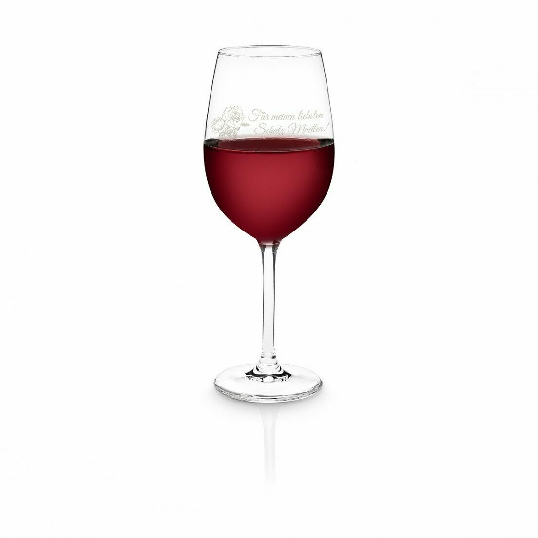 Bicchiere da vino rosso  personalizzabile grafiche a scelta incisione laser