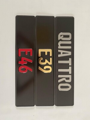 Targa Personalizzata Metallo Targhe Personalizzate In Metallo Pressato - 14 Stili Di Font, Per Auto, Moto O Come Regalo Unico Batman Play Press - Foto 11