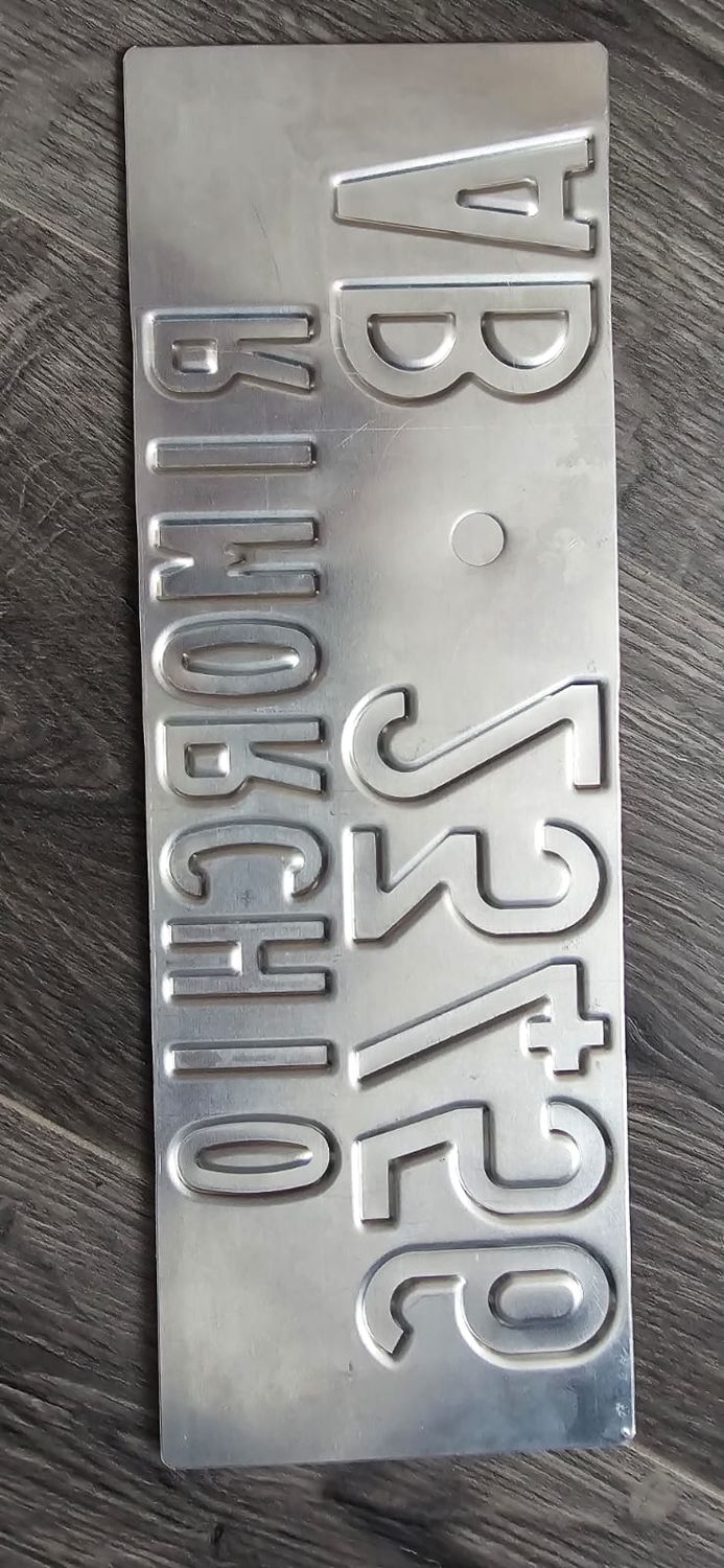 replica targa rimorchio a rileivo e catarifrangente