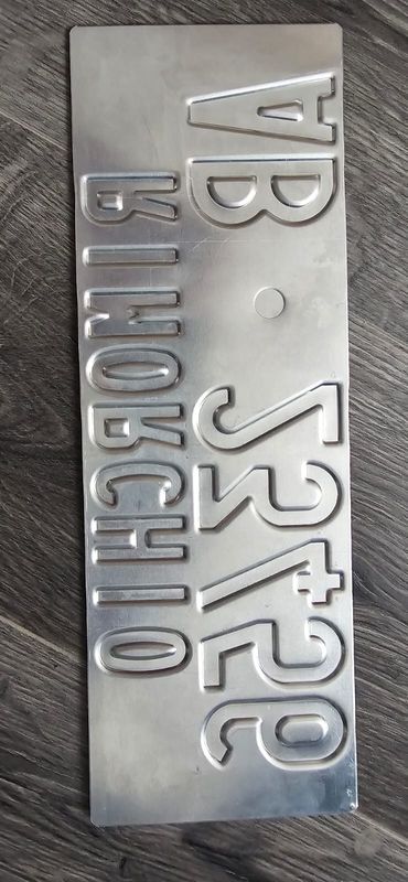 replica targa rimorchio a rileivo e catarifrangente