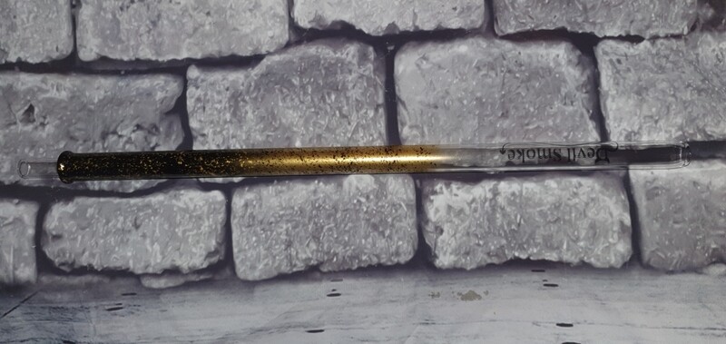 Devil Smoke - Glasmundstück Schwarz/Gold Devil Smoke - Glasmundstück Schwarz/Gold