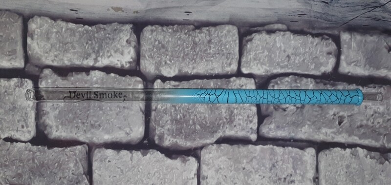 Devil Smoke - Glasmundstück Gerissenes Hellblau Devil Smoke - Glasmundstück Gerissenes Hellblau