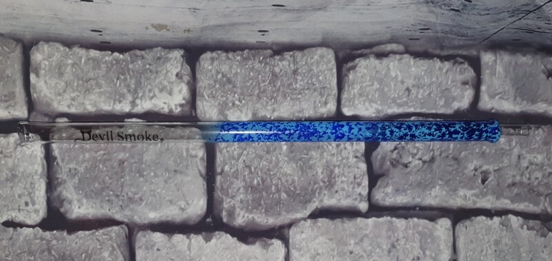 Devil Smoke - Glasmundstück Hellblau/Blau Devil Smoke - Glasmundstück Hellblau/Blau