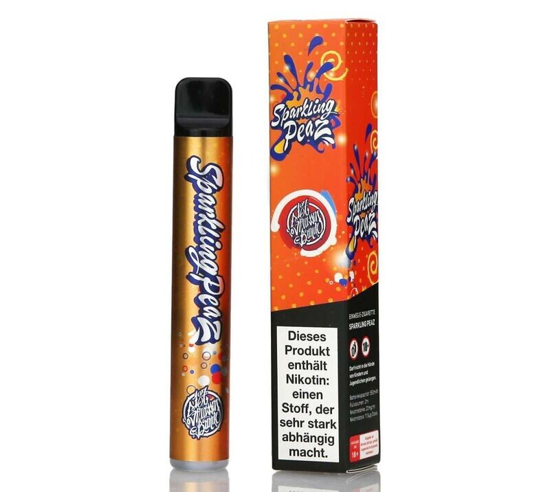 187 Straßenbande - Sparkling Peaz - Einweg E-Shisha - 600 Züge - Nikotin 20mg/ml