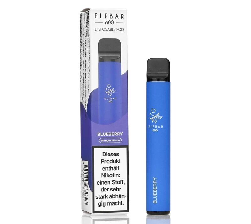 Elf Bar 600 Blueberry Aroma Einweg E-Shisha 20mg Nikotin Elf Bar 600 Blueberry Aroma Einweg E-Shisha 20mg Nikotin