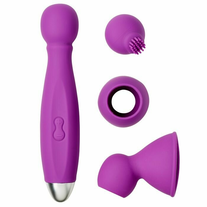CLOUD 9 Body Wand Massage Kit - Purple (9 Functions/Rechargeable)