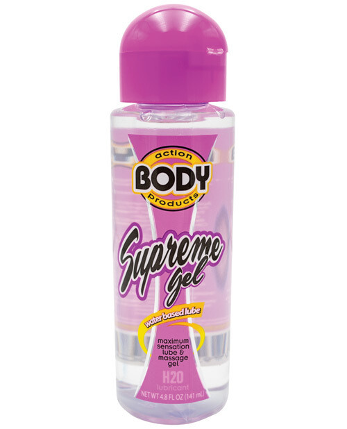 BODY ACTION Supreme Gel Water Based Lube 4.8 Oz