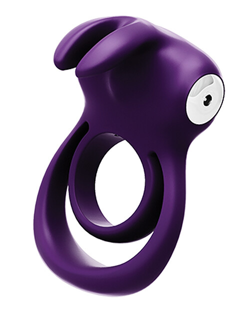VEDO Thunder Bunny Love Ring &amp; Balls Strap - Purple (Rechargeable)