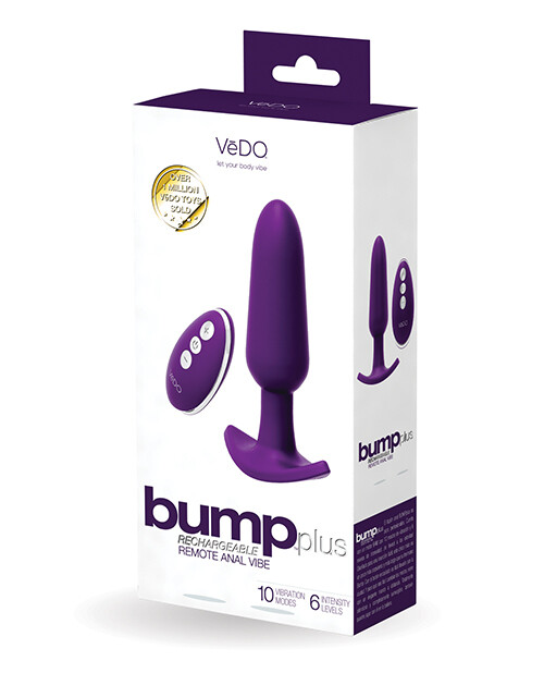 VEDO Bump PLUS Remote Control Anal Vibe - (10 Modes)