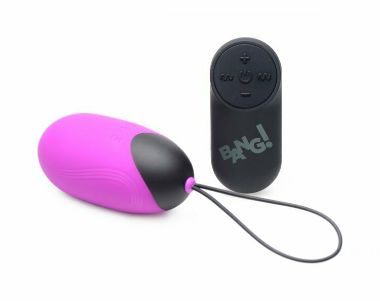 BANG! XL Vibrating Egg - Purple (Rechargeable/21 Functions)