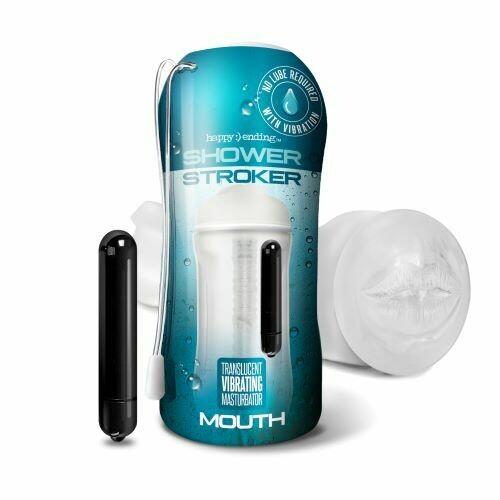 HAPPY ENDING Vibrating Shower Stroker &quot;Mouth&quot;