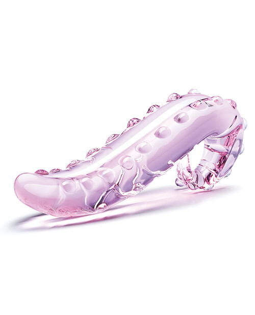 GLAS Lick-it Tongue Glass Dildo 6&quot;