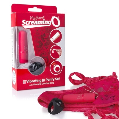 'Screaming O' Remote Control Panty Vibe - Red