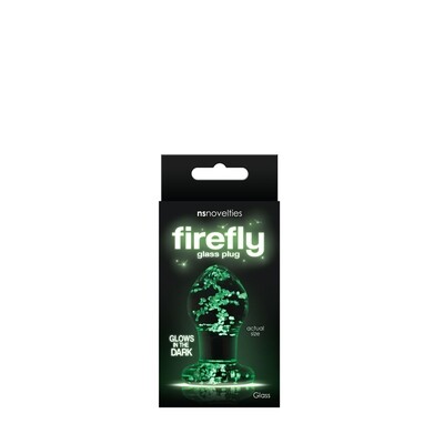 Firefly Glass Glow in the Dark Butt Plug - Small