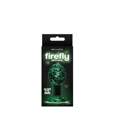 Firefly Glass Glow in the Dark Butt Plug - Medium
