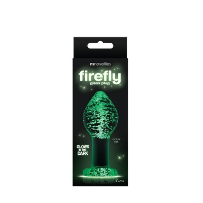 Firefly Glass Glow in the Dark Butt Plug - Large