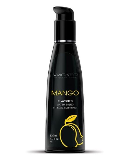 WICKED Aqua Mango Flavored Water Based 4 Oz