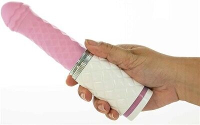 PILLOW TALK Feisty Thrusting Vibe - Pink (Rechargeable)