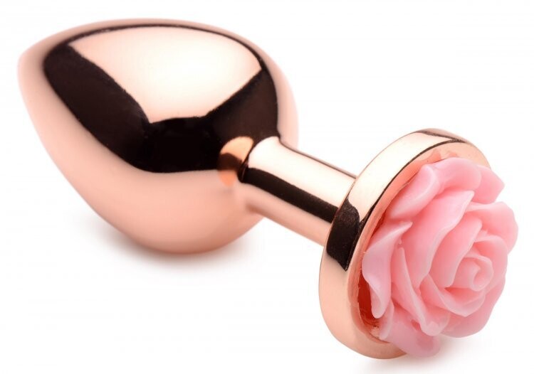 BOOTY SPARKS Pink Rose Gold Anal Plug (Medium)