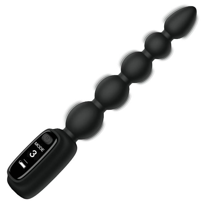 BANG! Digital Silicone Anal Beads