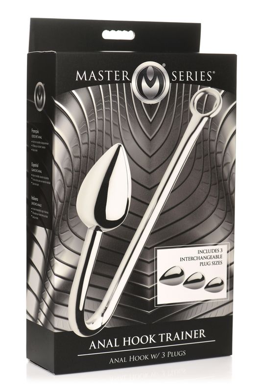 MASTER SERIES Anal Hook Trainer W/ 3 Plugs