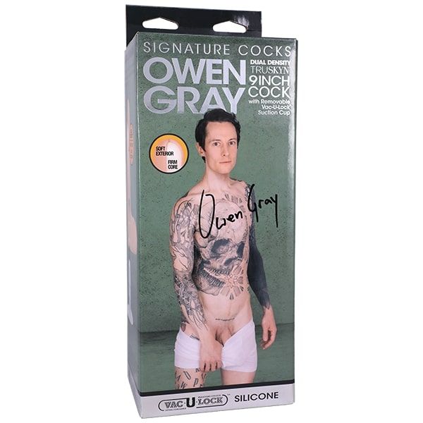 Signature Cocks Owen Gray Silicone 9&quot;