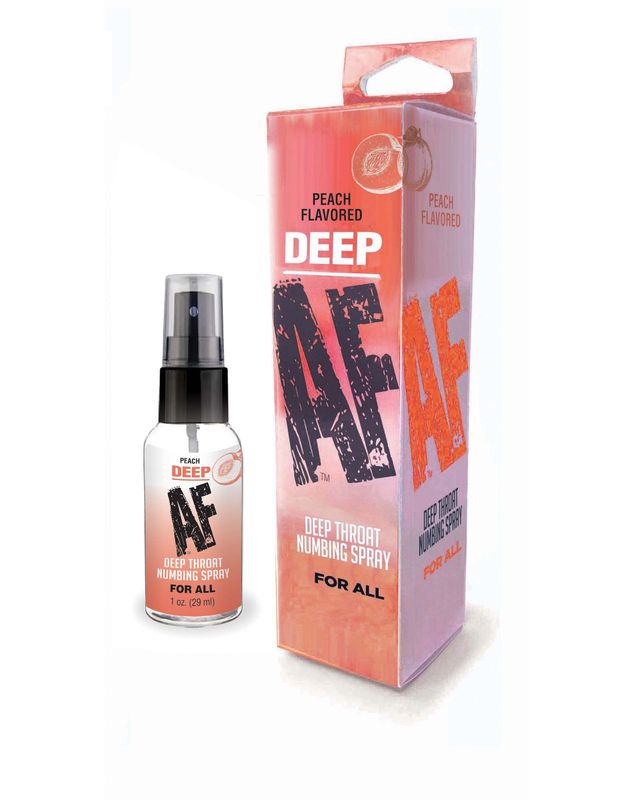 DEEP AF Numbing Throat Spray Peach