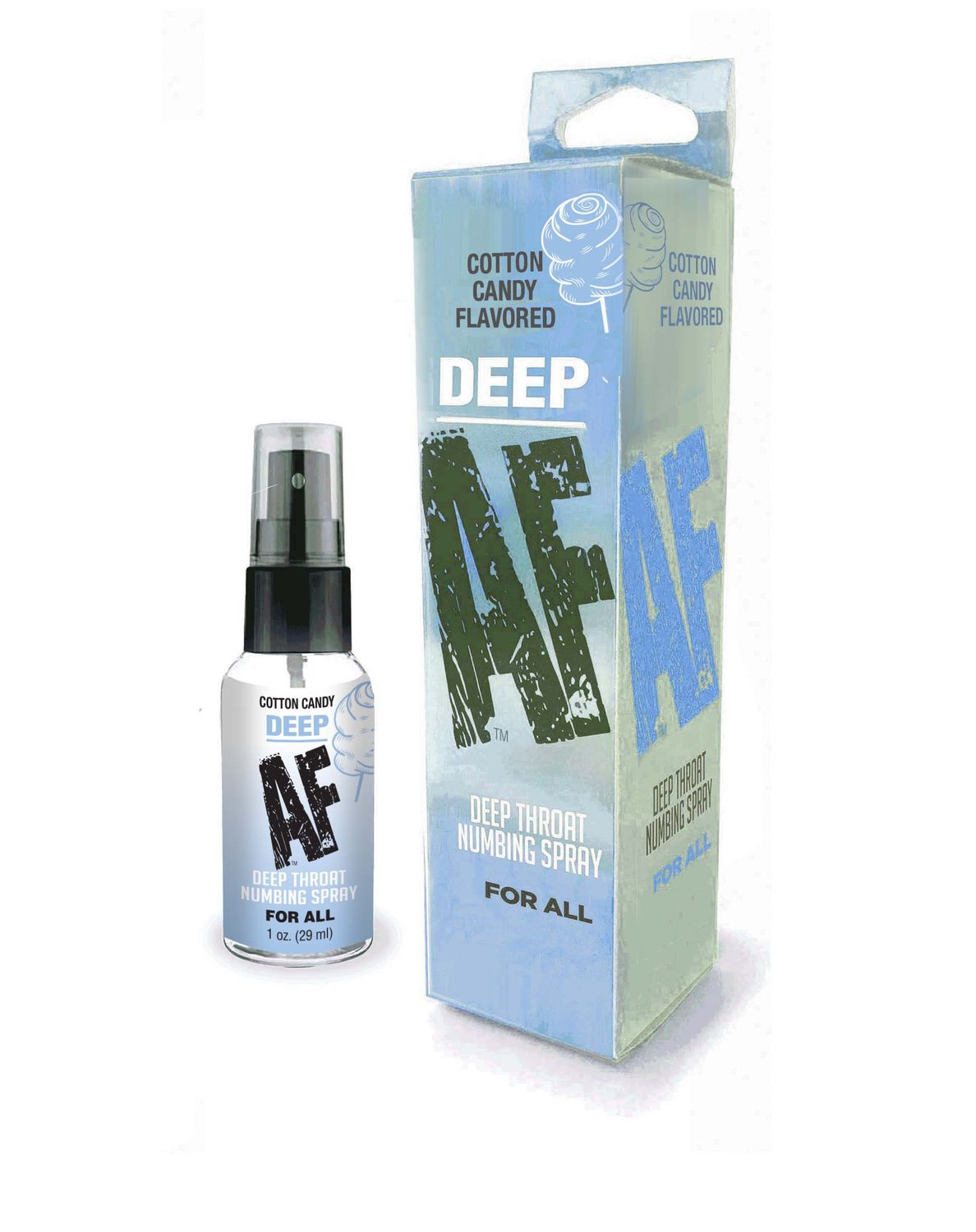 DEEP AF Deep Throat Spray Cotton Candy 1 Oz