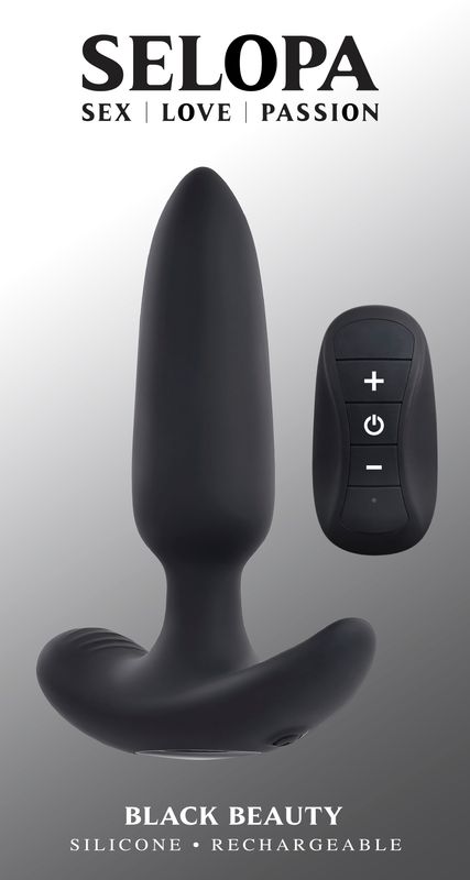 SELOPA Black Beauty Vibrating Butt Plug