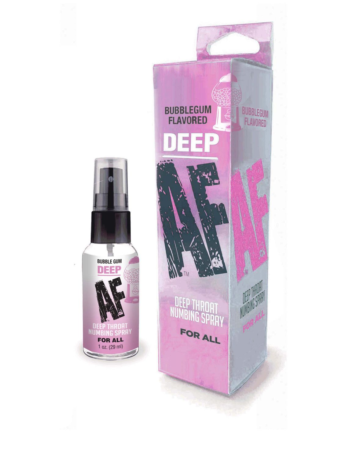 DEEP AF Deep Throat Spray Bubblegum 1 Oz