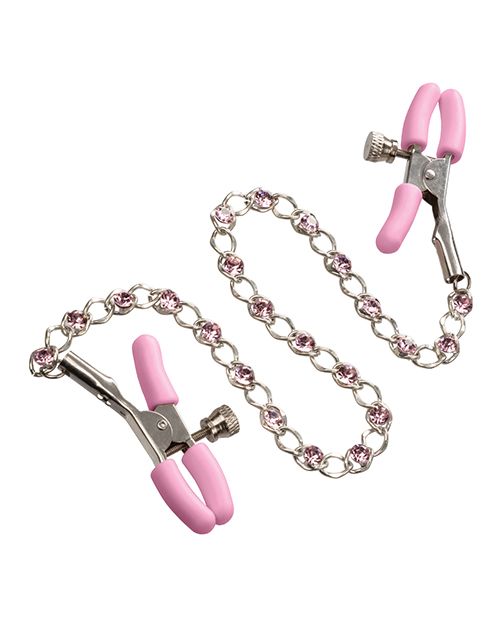 CAL EXOTICS Nipple Play Crystal Chain Nipple Clamps