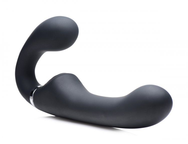 STRAP U Mighty Rider 10x Vibrating Strapless Strap-on