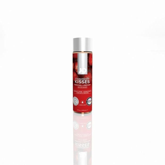 JO H2O Strawberry Kiss Flavored Lube 4 Oz